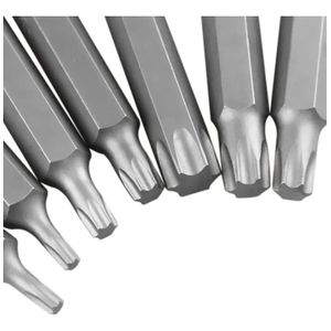 Jogo Kit De Bits Torx 15 Peças T20 a T55 Aço Crv Com Maleta