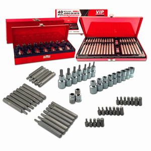 Jogo Ferramenta Bit 40 Peças E Jogo De Soquete Torx 16 Peças