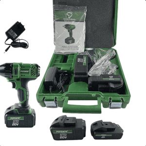 Chave Parafusadeira Impacto 1/2 Pol 35kg Com 2 Baterias 20v