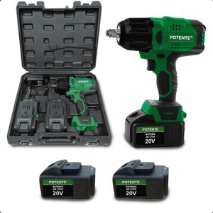 Chave Parafusadeira Impacto 1/2 Pol 67Kg Com 2 Baterias 20V
