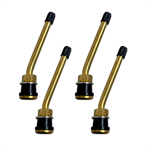 Kit com 4 Bicos Válvula TR 572 para Roda Raiada Curto 100mm Caminhão