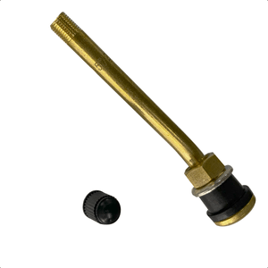 Kit com 4 Bicos Válvula TR 572 para Roda Raiada Curto 100mm Caminhão