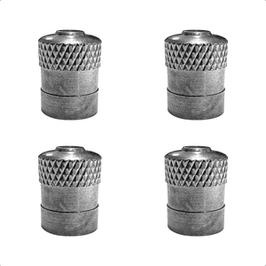 Kit 4 Tampa de Válvula para Bico Pneu Carro Moto Metal
