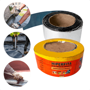 Manta Asfáltica Aluminizada Telhado Autoadesiva 5 cm X 10m