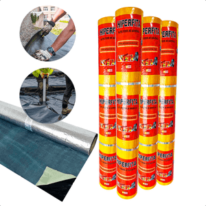 Kit 4 Manta Asfáltica FitaTelhado Autoadesiva 90 cm X 10m