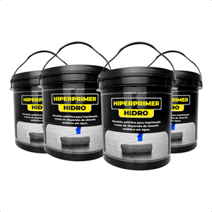 Kit 4 Primer Manta Asfáltica Impermeabilizante Manta 3,6L