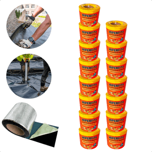 Kit 15 Manta Asfáltica Fita Telhado Autoadesiva 10 cm X 10m