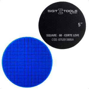 Boina Square Para Polimento Automotivo Azul Corte Leve 5"