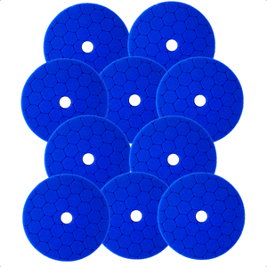 Kit 10 Boina Polimento Automotivo Azul Corte Leve 5"