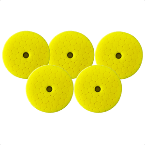 Kit 5 Boina Para Polimento Automotivo Amarelo Corte Médio 6P