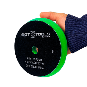 Kit 3 Boina Automotivo P/ Polimento Verde Corte Agressivo 6"