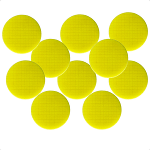 Kit 10 Boina Square Amarelo Corte Médio Carro Polimento 5P