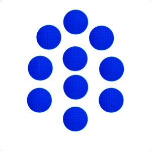 Kit 10 Boina Square Polimento Orbital Azul Corte Leve 5P
