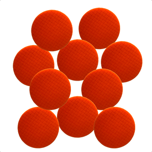 Kit 10 Boina Square Polimento Automotivo Laranja Refino 5"