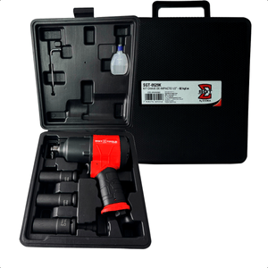 Kit Chave De Impacto Pneumática 1/2 82kgf Sgt-0529k Sigma