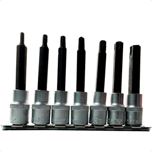 Jogo Soquete Pito Torx Torque 7 Pc Longo 100mm Profissional