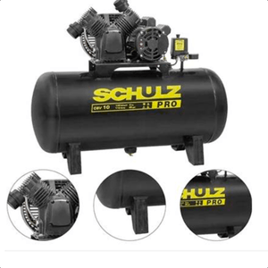 Compressor De Ar Pro Cvs 10/110 Monofásico 127v 110l Schulz