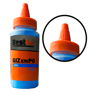 Giz em pó azul Para Gesseiro/Construção (110g) - Bestfer