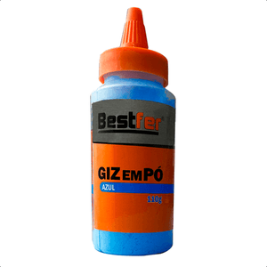 Giz em pó azul Para Gesseiro/Construção (110g) - Bestfer