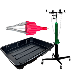 Kit Macaco Câmbio 500kg Bandeja Coletora 100L e Expansor de Coifa Pneumático
