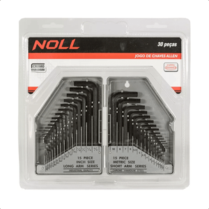 Kit Chave Allen CR-V 30 Peças Noll Curta-Longa 374.0002 Noll
