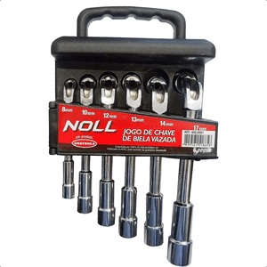 Jogo De Chave De Biela Vazada 6 Peças 8 a 17mm Noll 400,0001