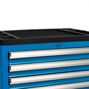 Carrinho Metálico De Ferramentas 6 Gavetas Para oficina Azul